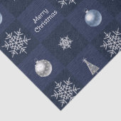 Feestelijke kerstsneeuwvlokken, Ornamenten en bome Tissuepapier (Detail)