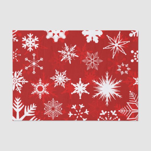 Feestelijke kerstsneeuwvlokken tissuepapier (Voorkant)