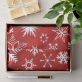 Feestelijke kerstsneeuwvlokken tissuepapier (Geschenk)