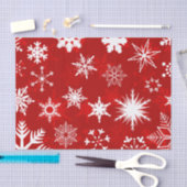 Feestelijke kerstsneeuwvlokken tissuepapier (Craft)