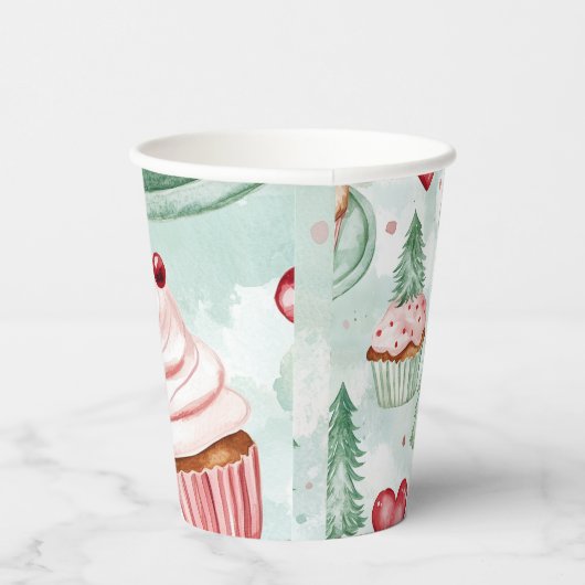 Feestelijke kerstsnoepjes Geen naam Papieren Bekers (Rechts)