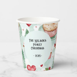 Feestelijke kerstsnoepjes papieren bekers