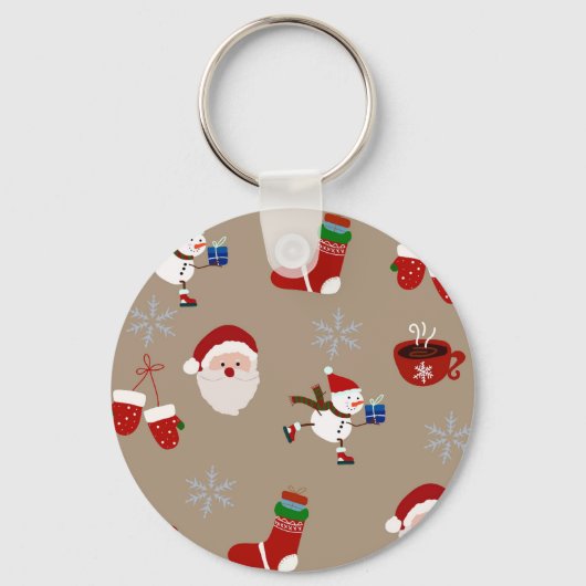 feestelijke kerstsokken sleutelhanger (Voorkant)
