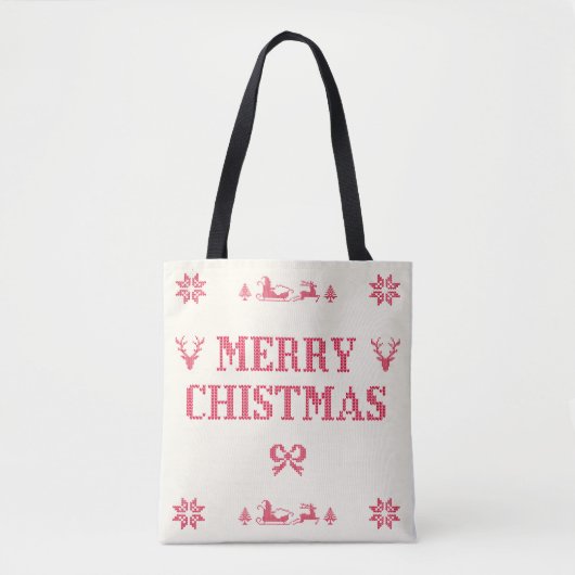 feestelijke kerststemming tote bag (Voorkant)