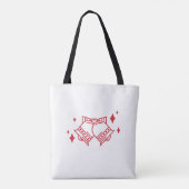 feestelijke kerststemming tote bag (Achterkant)