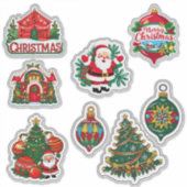 Feestelijke Kerststickerset Sticker (Voorkant)