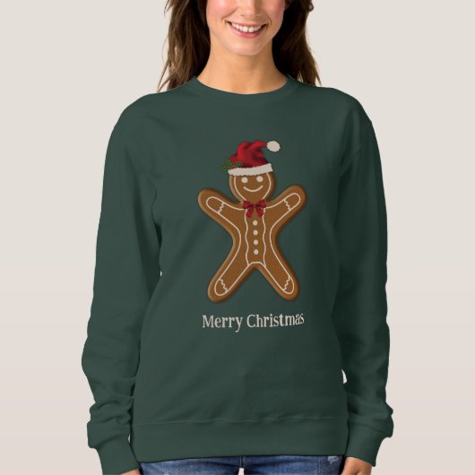 Feestelijke kerststol Kerstkrans met tekst Trui (Voorkant)