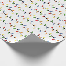 Feestelijke Kerststring Lights Wrapping Paper