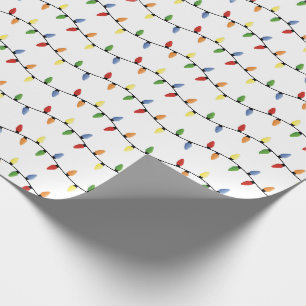 Feestelijke Kerststring Lights Wrapping Paper Cadeaupapier