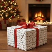 Feestelijke Kerststring Lights Wrapping Paper Cadeaupapier