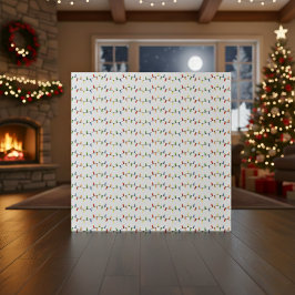 Feestelijke Kerststring Lights Wrapping Paper Cadeaupapier