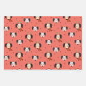 feestelijke kersttekenfilms inpakpapier vel (Voorkant 2)