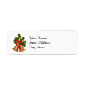 Feestelijke kersttemplate, etiket (Voorkant)