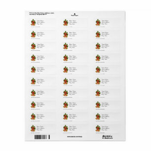 Feestelijke kersttemplate, etiket