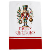 Feestelijke Kerstthema Notenkraker Medium Cadeauzakje (Voorkant)