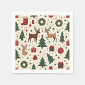 Feestelijke Kerstthema servetten (Voorkant)