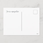 Feestelijke kersttreinen voegen bericht toe feestdagenkaart (Achterkant)