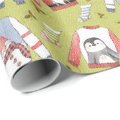 Feestelijke kersttruien en -kousen cadeaupapier (Rol Hoek)