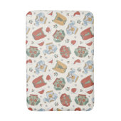 Feestelijke Kersttruien en Petten Patroon Badmat (Voorkant Verticaal)