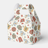 Feestelijke Kersttruien en Petten Patroon Bedankdoosjes (Achterkant)