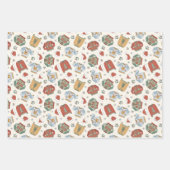 Feestelijke Kersttruien en Petten Patroon Inpakpapier Vel (Voorkant 3)