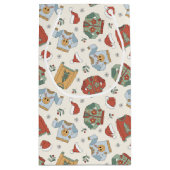 Feestelijke Kersttruien en Petten Patroon Klein Cadeauzakje (Achterkant)