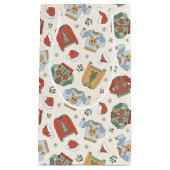 Feestelijke Kersttruien en Petten Patroon Klein Cadeauzakje (Voorkant)