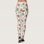 Feestelijke Kersttruien en Petten Patroon Leggings (Achterkant)