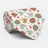 Feestelijke Kersttruien en Petten Patroon Stropdas (Opgerold)