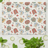 Feestelijke Kersttruien en Petten Patroon Theedoek (Gevouwen)