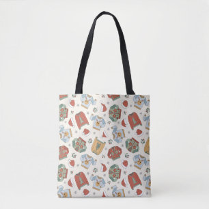 Feestelijke Kersttruien en Petten Patroon Tote Bag