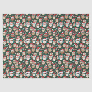 Feestelijke Kerstuilen in feestkleuren Tissuepapier