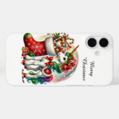 Feestelijke Kerstvakantie aanpasbare eenhoorn Case-Mate iPhone Case (Achterkant (horizontaal))