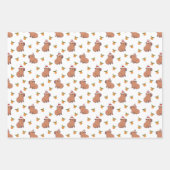 Feestelijke kerstvakantie Capybara Inpakpapier Vel (Voorkant)