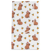 Feestelijke kerstvakantie Capybara Klein Cadeauzakje (Voorkant)