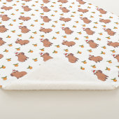 Feestelijke kerstvakantie Capybara Sherpa Deken (3/4)