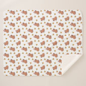 Feestelijke kerstvakantie Capybara Sherpa Deken (Voorkant (horizontaal))