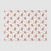 Feestelijke kerstvakantie Capybara Tissuepapier (Voorkant)