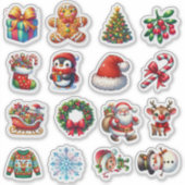 Feestelijke Kerstvakantie Cheer & Season Fun 🎄✨ Sticker (Voorkant)