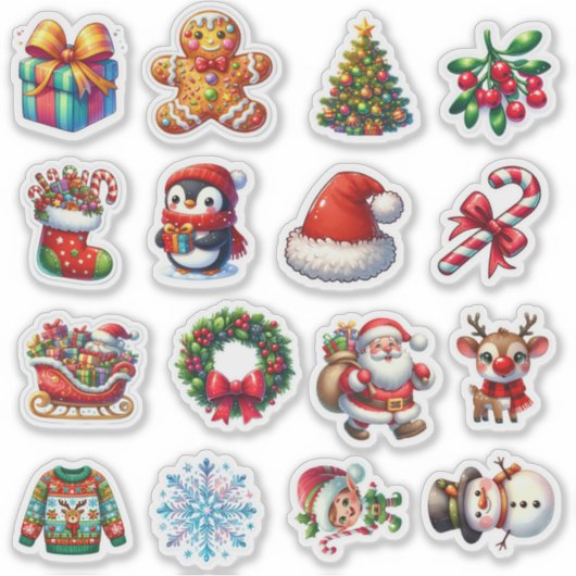 Feestelijke Kerstvakantie Cheer & Season Fun 🎄✨ Sticker (Voorkant)