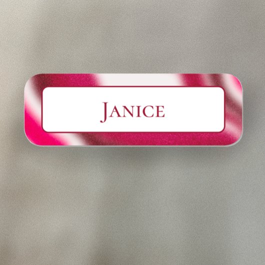 Feestelijke Kerstvakantie Cool Red Modern Custom Naamplaatje