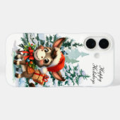 Feestelijke Kerstvakantie ezel Case-Mate iPhone Case (Achterkant (horizontaal))