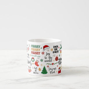 Feestelijke kerstvakantie Gezegden en graphics Espresso Kop