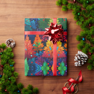 Feestelijke kerstvakantie inpakontwerp cadeaupapier