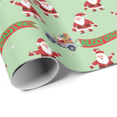 feestelijke kerstvakantie op maat cadeaupapier (Rol Hoek)