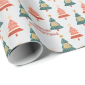 feestelijke kerstvakantie op maat cadeaupapier (Rol Hoek)