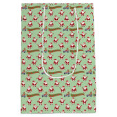 feestelijke kerstvakantie op maat medium cadeauzakje (Achterkant)