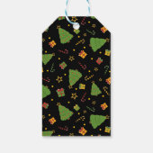 Feestelijke Kerstvakantie Print Cadeaulabel (Achterkant)