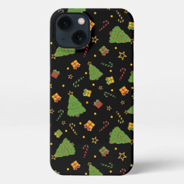 Feestelijke Kerstvakantie Print iPhone 13 Hoesje