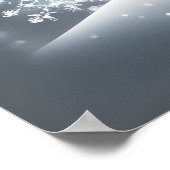 Feestelijke kerstvakantie Schattige Happy Dog Xmas Poster (Hoek)